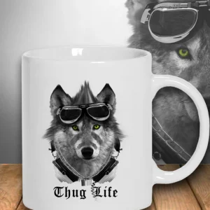 mug thug life wolf