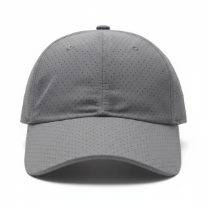 grey baseball cap – breathable & adjustable