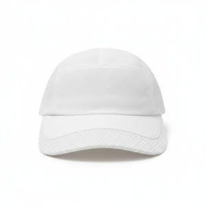 white performance baseball cap – breathable & adjustable