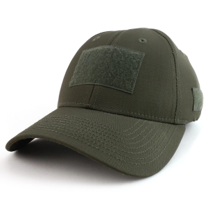 tactical operator ripstop cotton black baseball cap with loop patch (copy)